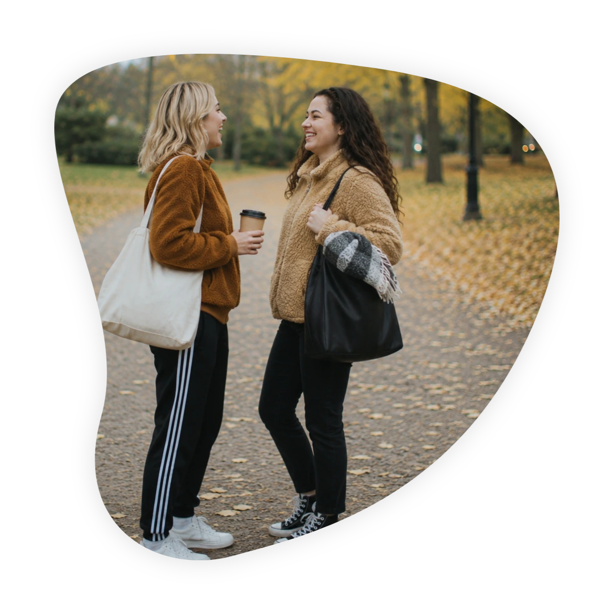 Two women who decided to reconnect with old friends after losing touch.