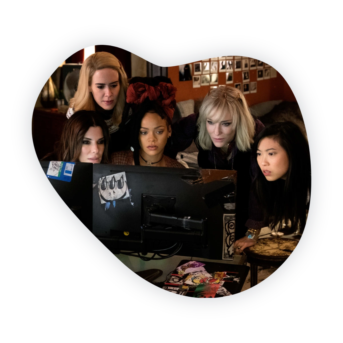 Movies about female friendship: five women watching a film together